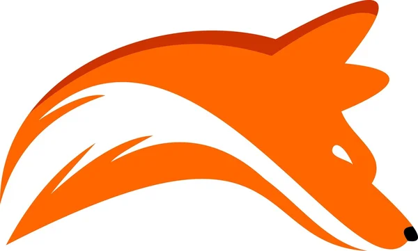 Απεικόνιση λογότυπου κεφαλής αλεπούς — Διανυσματικό Αρχείο