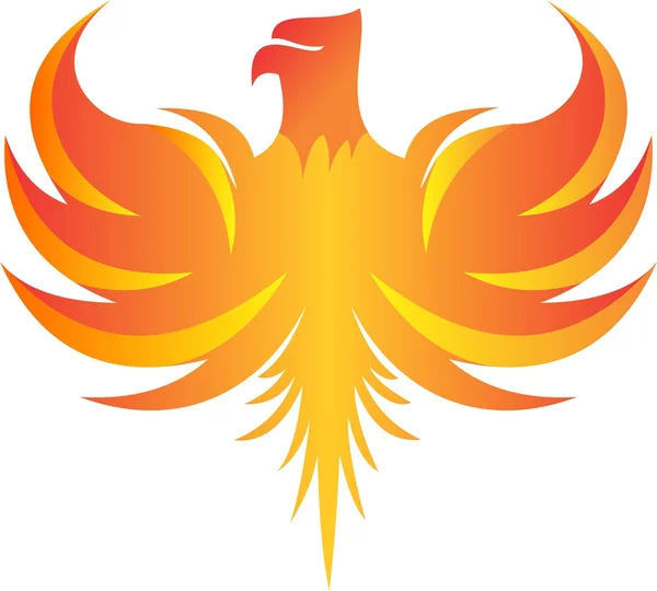 Ilustración del logotipo phoenix — Vector de stock