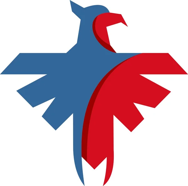 Stock logo abstrait aigle — Image vectorielle