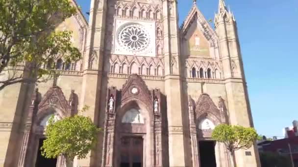 Templo Expiatorio Guadalajara Jalisco Mexico Gotico — Vídeos de Stock