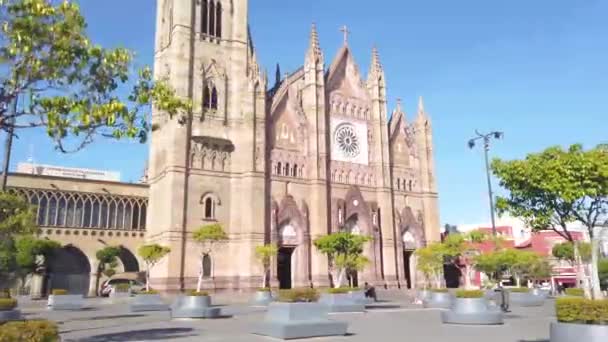 Templo Expiatorio Guadalajara Jalisco Mexico Gotico – Stock-video