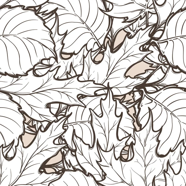 Осіннє листя безшовний візерунок — стоковий вектор