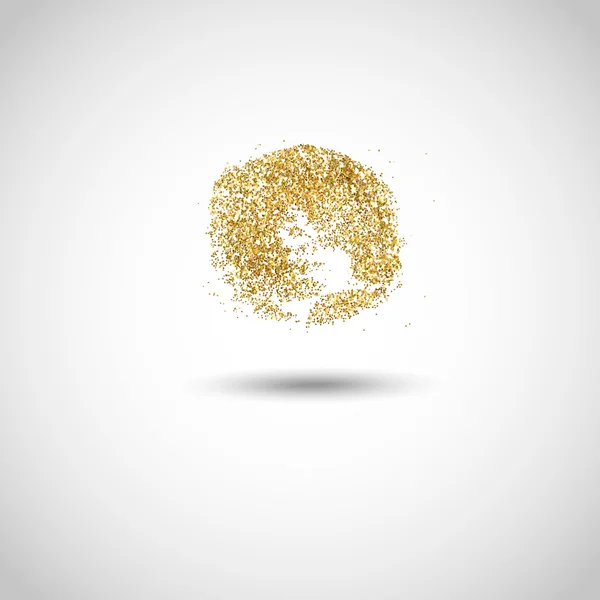 Parıldayan altın Glitter.
