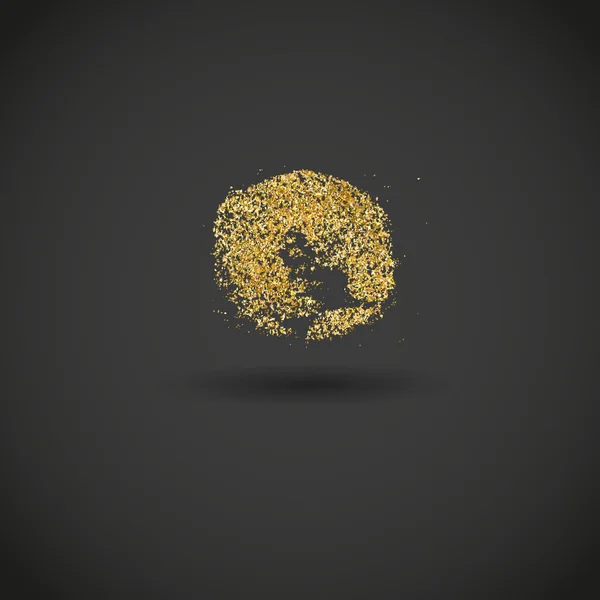 Parıldayan altın Glitter.