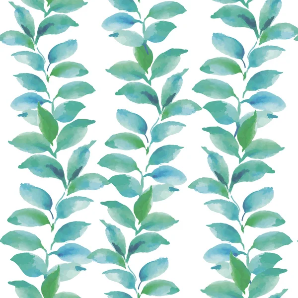 Fond sans couture avec des feuilles. — Image vectorielle