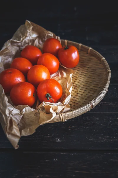 Κόκκινες ντομάτες ομάδα — Φωτογραφία Αρχείου