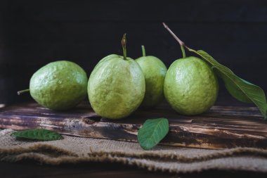 Green Vietnamese Guavas clipart