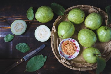 Green Vietnamese Guavas clipart