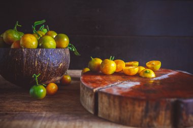 Yellow Vietnamese Kumquats  clipart