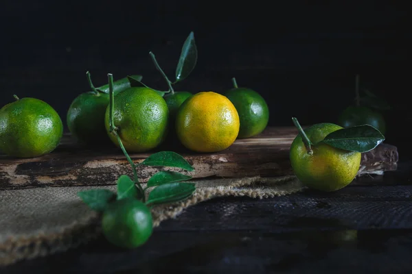 Zielonych mandarynek wietnamski — Zdjęcie stockowe