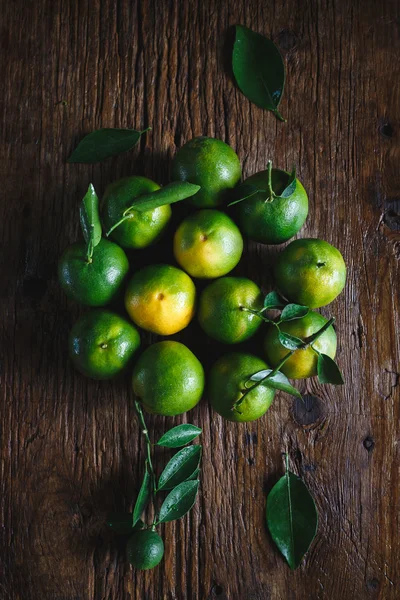Green Vietnamese Mandarins — Stock Photo, Image