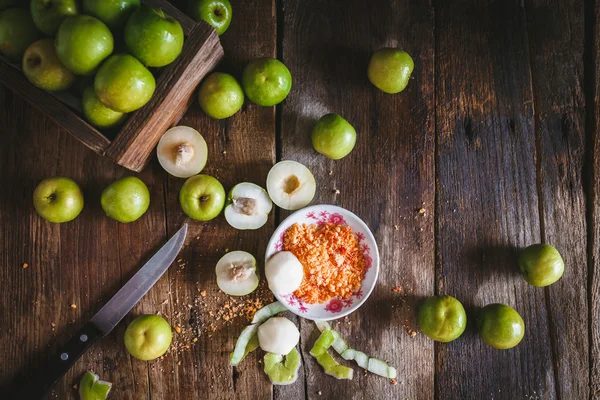 Grüne Äpfel-vietnamesische Äpfel — Stockfoto