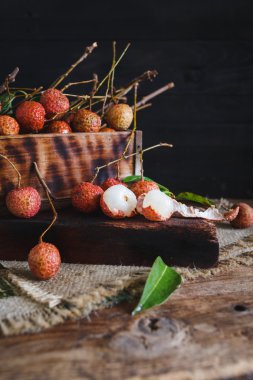 Taze kırmızı Lychees
