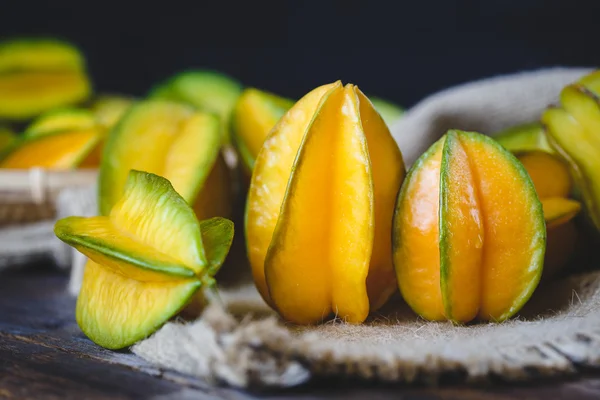 Yellow Star Fruits — Stock Photo, Image