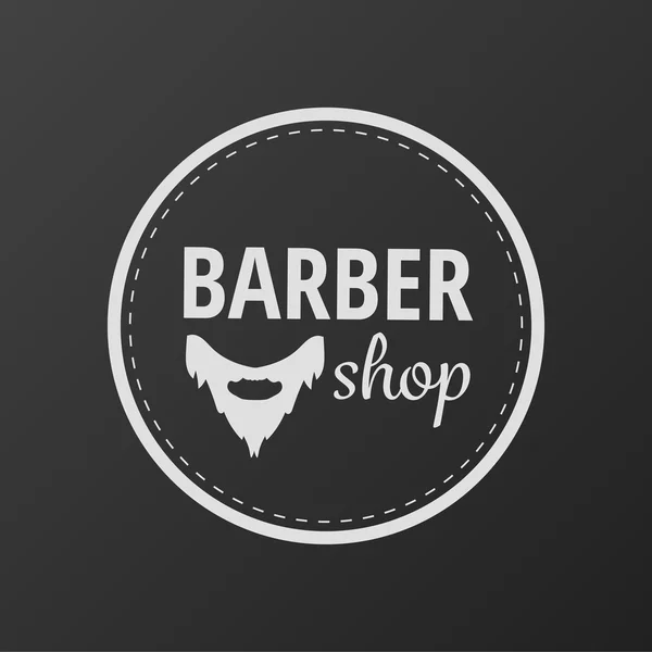Barbeiro loja logotipo da barba — Vetor de Stock