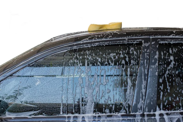 Sponge and bubble — Stock Photo, Image