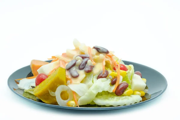 Salada e creme . — Fotografia de Stock