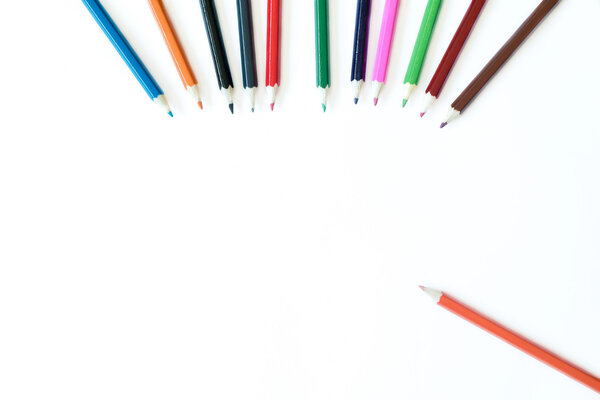 The color pencils