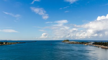 Newcastle Harbor, Nsw girişinden Panorama görünümünü 
