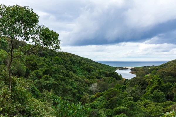 Panorama Vista general del Parque Glenrock con Laguna en Newcastle , —  Fotos de Stock