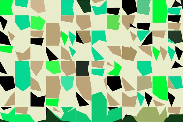 Geometrische vormen op een gekleurde onscherpe achtergrond. abstractie — Stockfoto