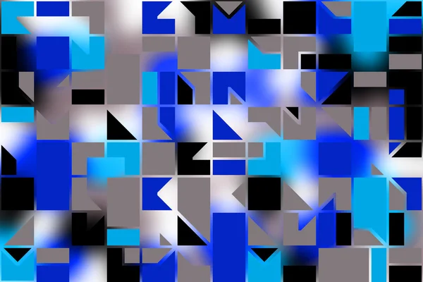 Geometrische vormen op een gekleurde onscherpe achtergrond. abstractie — Stockfoto