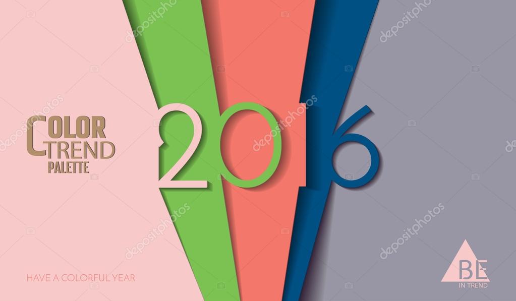 Palette De Couleurs Tendance 2016 Image Vectorielle Teklapototska