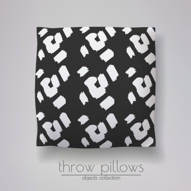 parmak izi ve desenleri ile yastık modeli