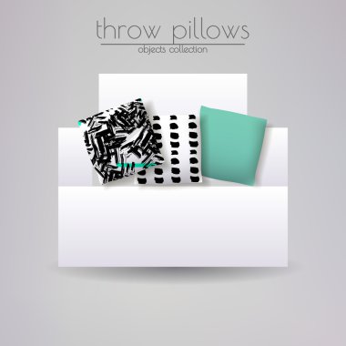 Gerçekçi 3d yastığı modelleri 