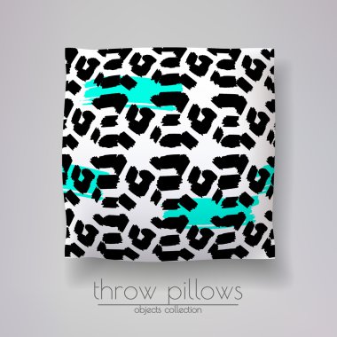 parmak izi ve desenleri ile yastık modeli