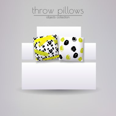 Gerçekçi 3d yastığı modelleri 