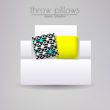 Gerçekçi 3d yastığı modelleri 