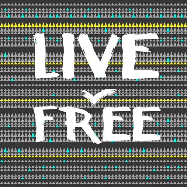 Live free quote — Stock Vector