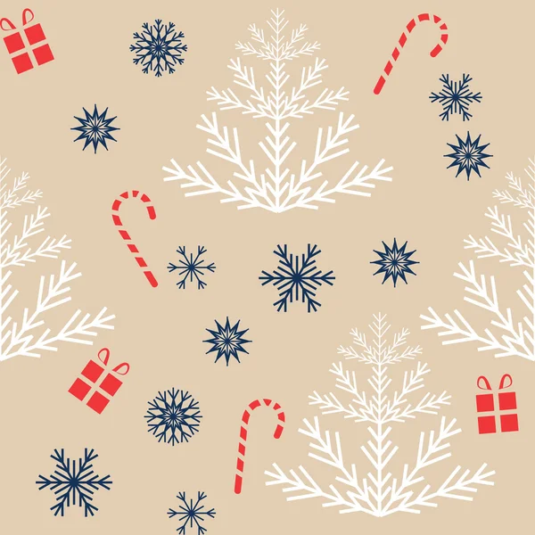Modèle de symboles de Noël — Image vectorielle