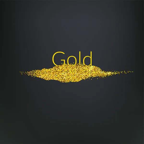 Gold glitter background — Stock Vector