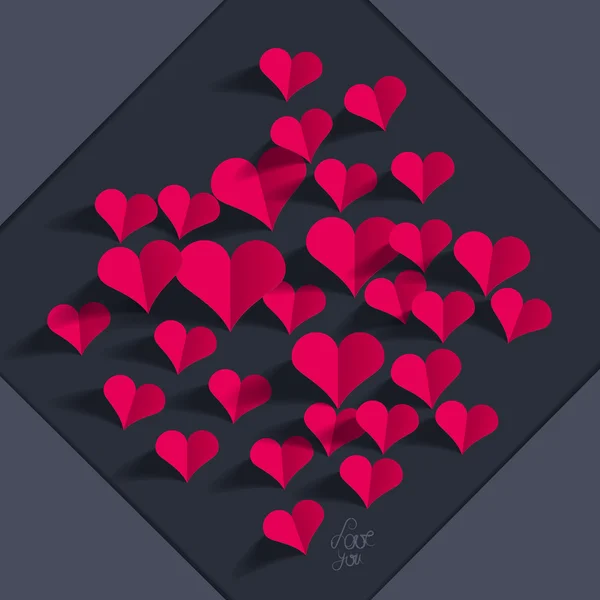 Carte de voeux pour la Saint Valentin — Image vectorielle