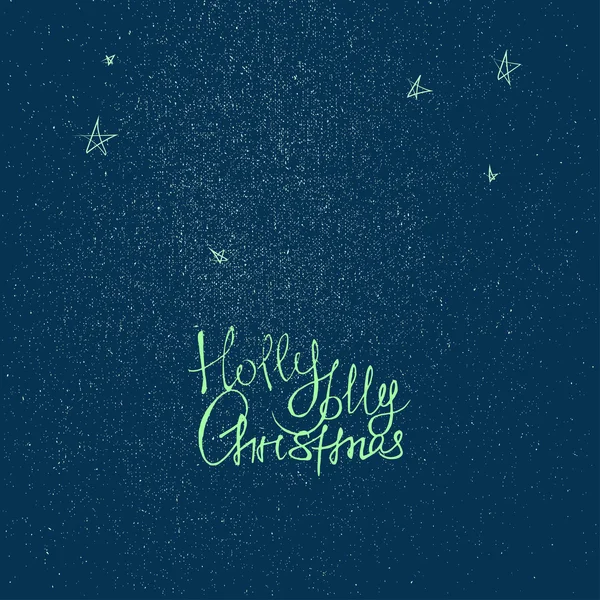 Holly Jolly vœux de Noël — Image vectorielle