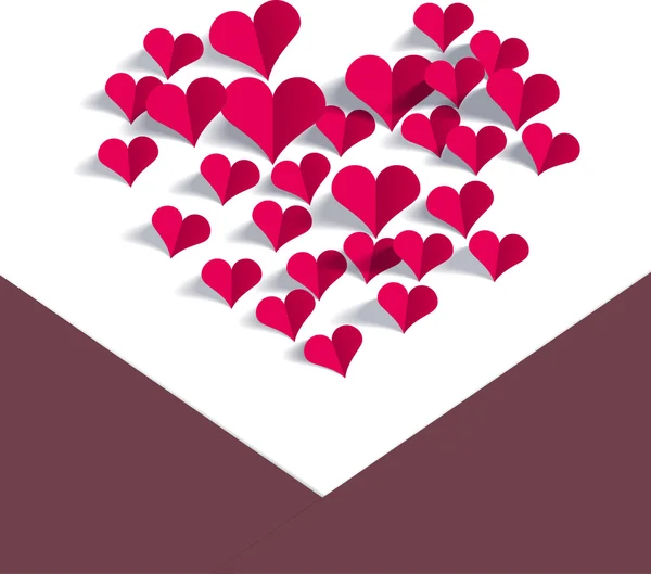 Papel de San Valentín — Vector de stock