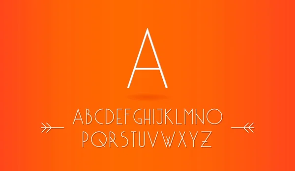 Latin alphabet letters — Stock Vector