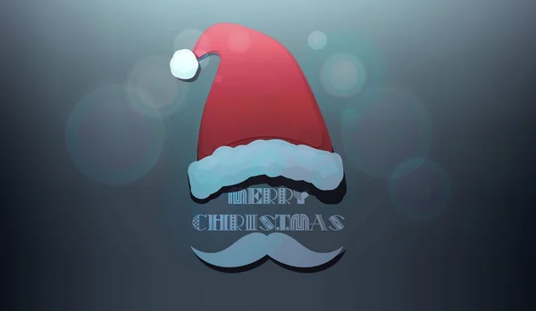 Attributs tête du Père Noël — Image vectorielle