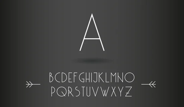 Minimalist satır yazı tipi on bir 