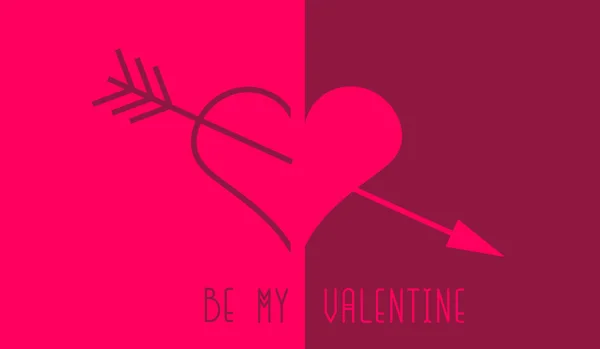 "Be my Valentine ' kaart. — Stockvector