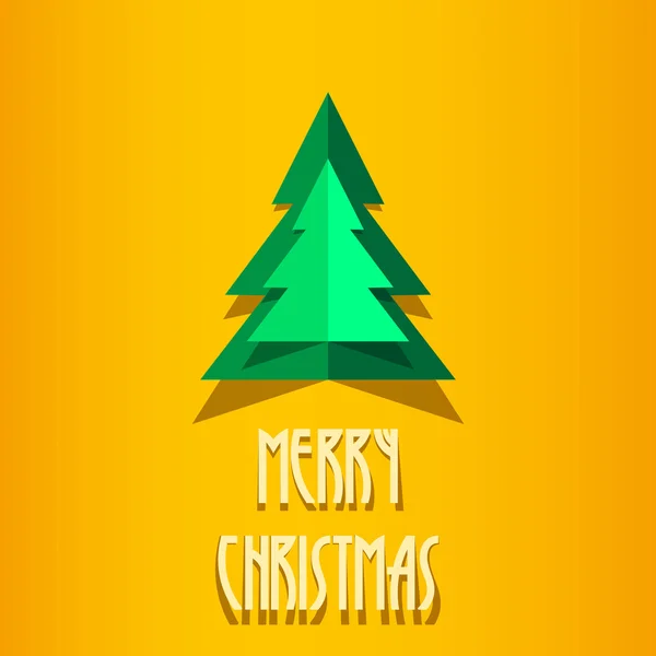 Feliz tarjeta de felicitación de Navidad — Vector de stock