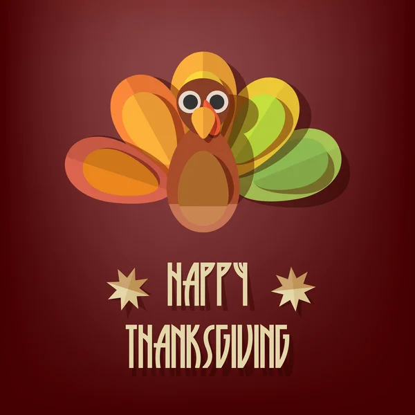 Happy Thanksgiving Day Card — Stock Vector