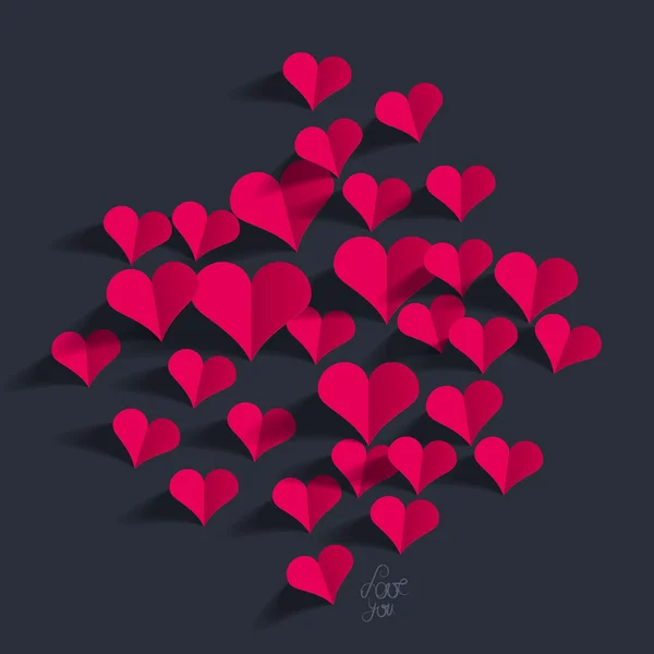 Carte de voeux pour la Saint Valentin — Image vectorielle