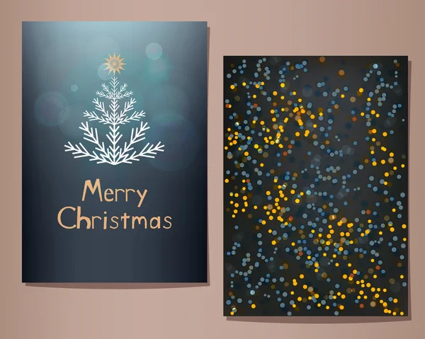 Neşeli Noel tebrik kartları ayarla. 