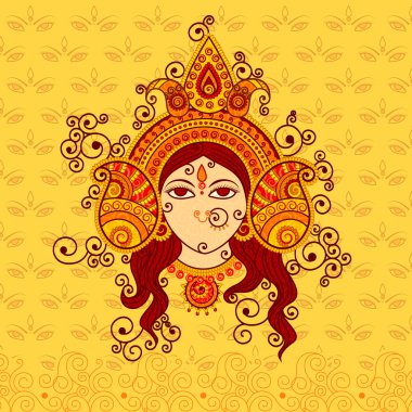 Tanrıça Durga vektör tasarımı