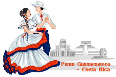 Punto Guanacasteco Kosta Rika performans Çift