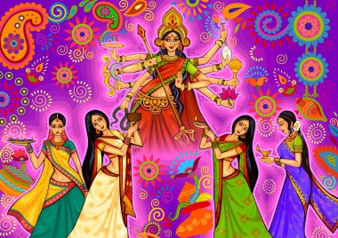 Hintli kadın dhunuchi Bengal Hindistan Durga Puja Dussehra kutlama sırasında dans