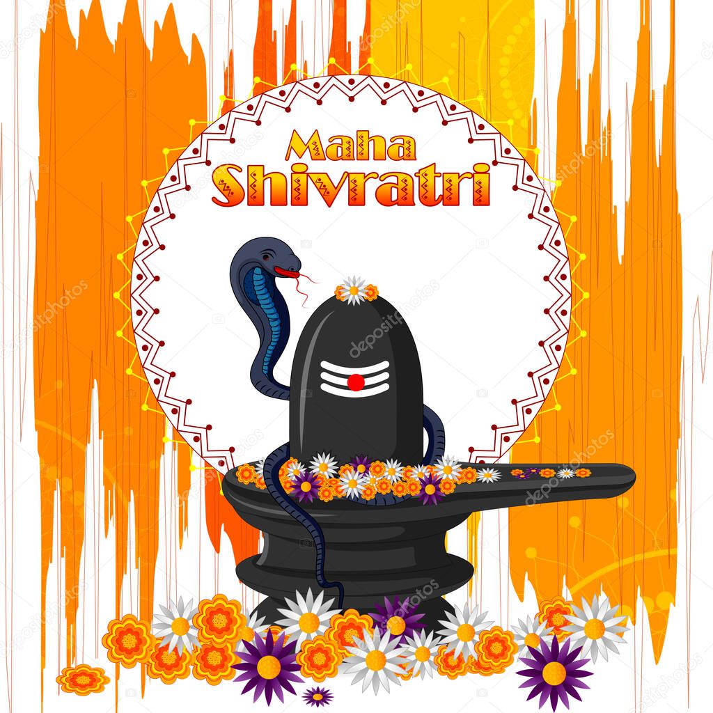 Lord Shiva on Maha Shivratri religious festival of India